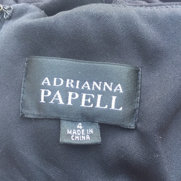 Adrianna Papell Semi Off Shoulder Dress 4 - Picture 4 of 5